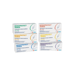 Sortiment Monoprotect Inibsa 30G (obrzok obsahuje aj vekosti 27G, ktor nie s dostupn cez eudent.sk)